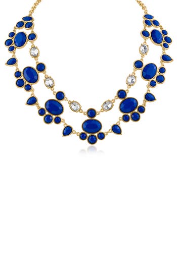 Jardin Baroque Crystal Statement Necklace In Multi