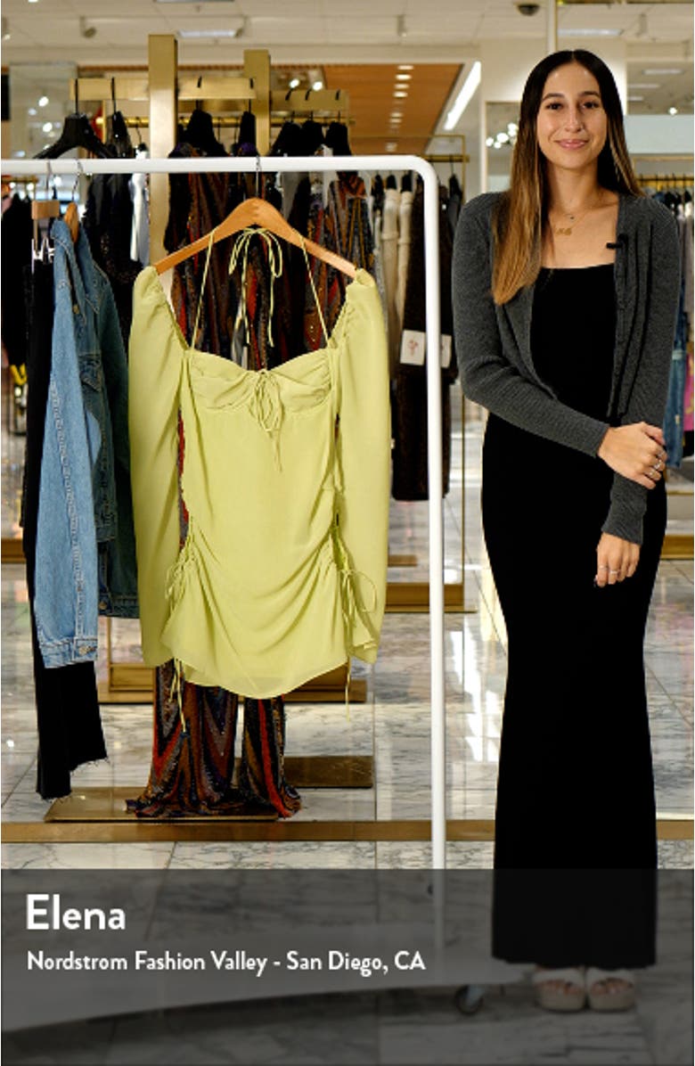 Baby Halter Long Sleeve Minidress, sales video thumbnail