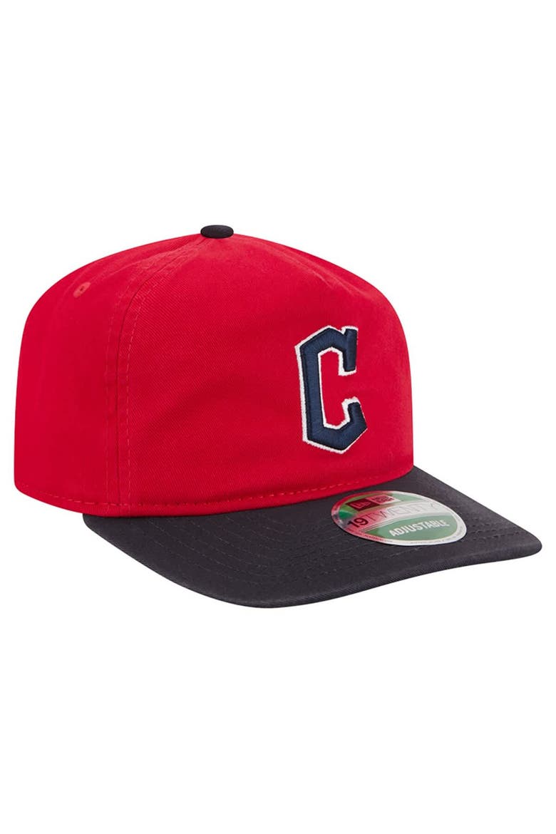 Men's New Era  Red Cleveland Guardians Team 19TWENTY Adjustable Hat, Alternate, color, Red