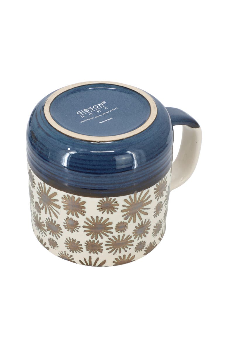 4 Piece 17 Ounce Stoneware Mug Set, Alternate, color, White