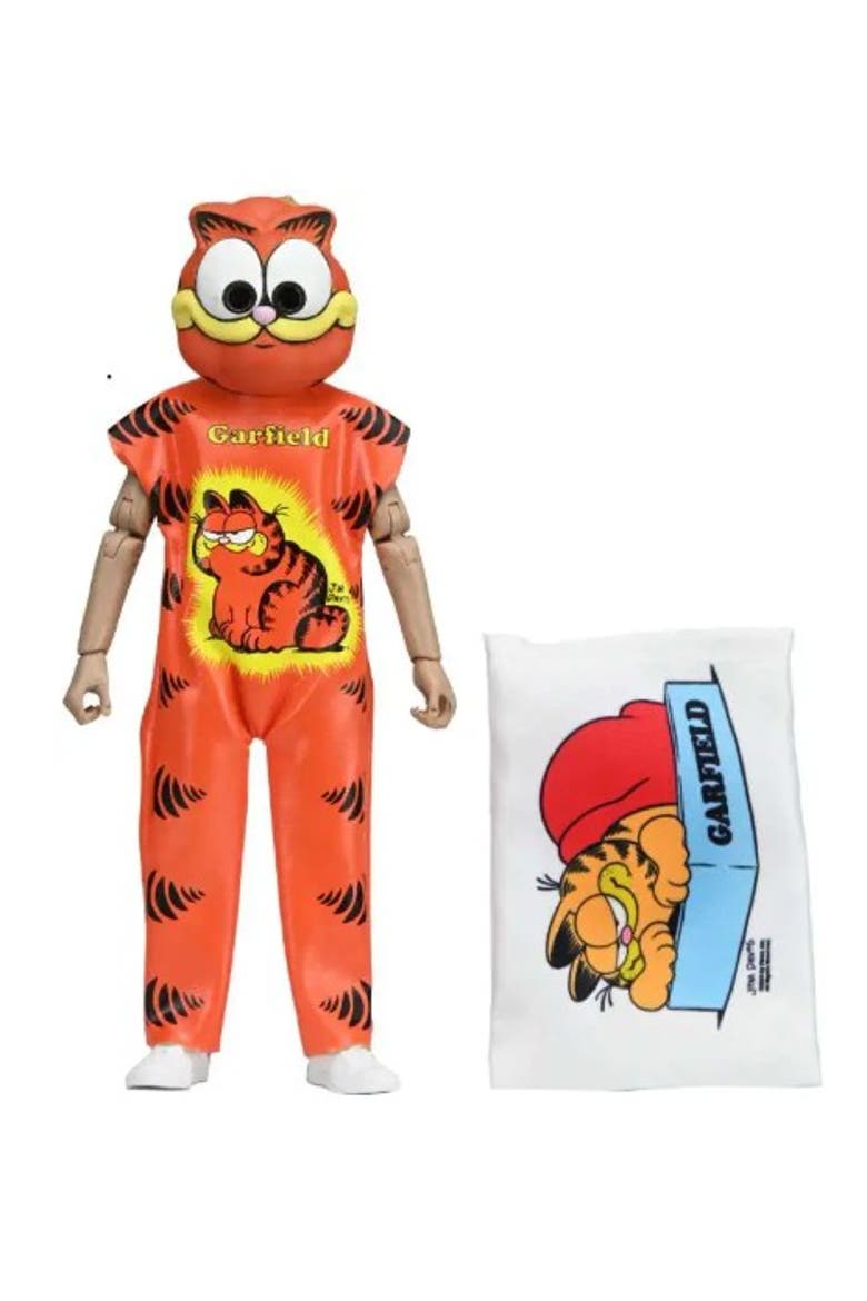 Garfield (Ben Cooper Costume Kid) NECA 6 Inch Scale Clothed Action Figure, Main, color, Multi-Color