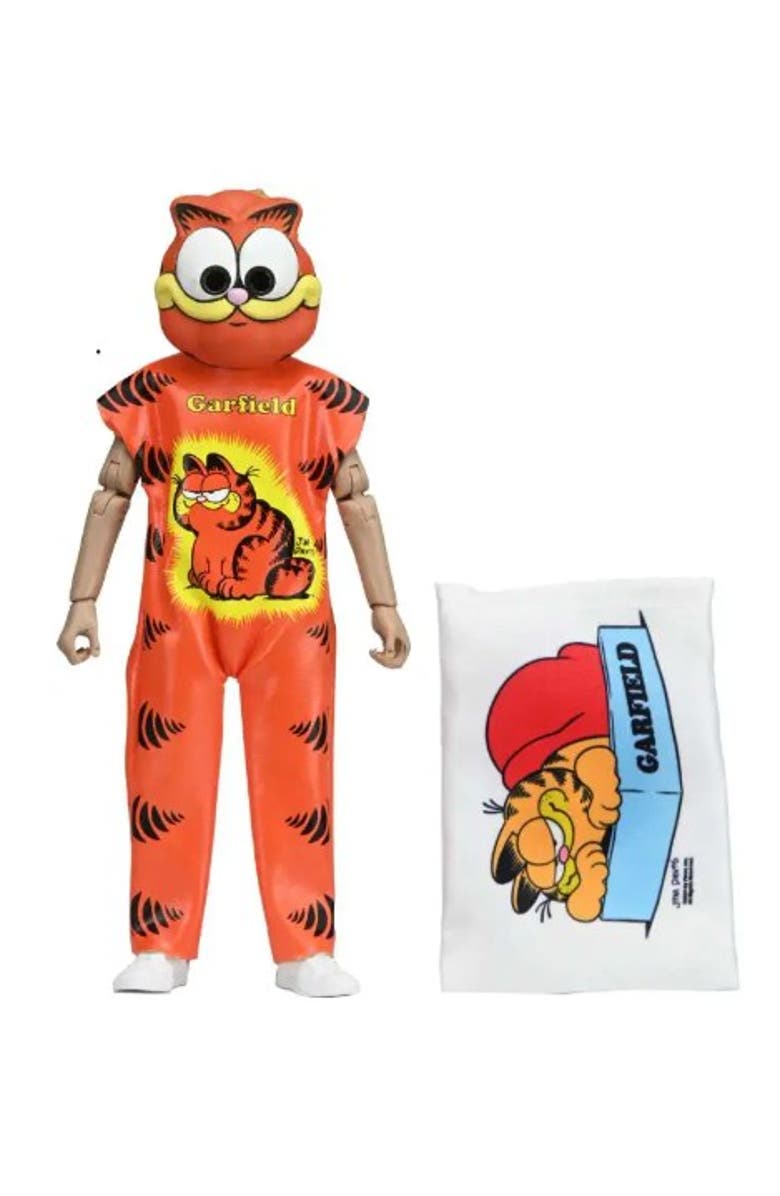 NECA Garfield (Ben Cooper Costume Kid) NECA 6 Inch Scale Clothed Action Figure, Main, color, Multi-Color