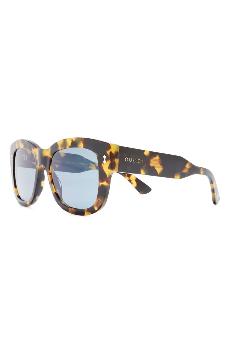 Gucci 51mm Square Sunglasses, Alternate, color, Havana Havana Grey