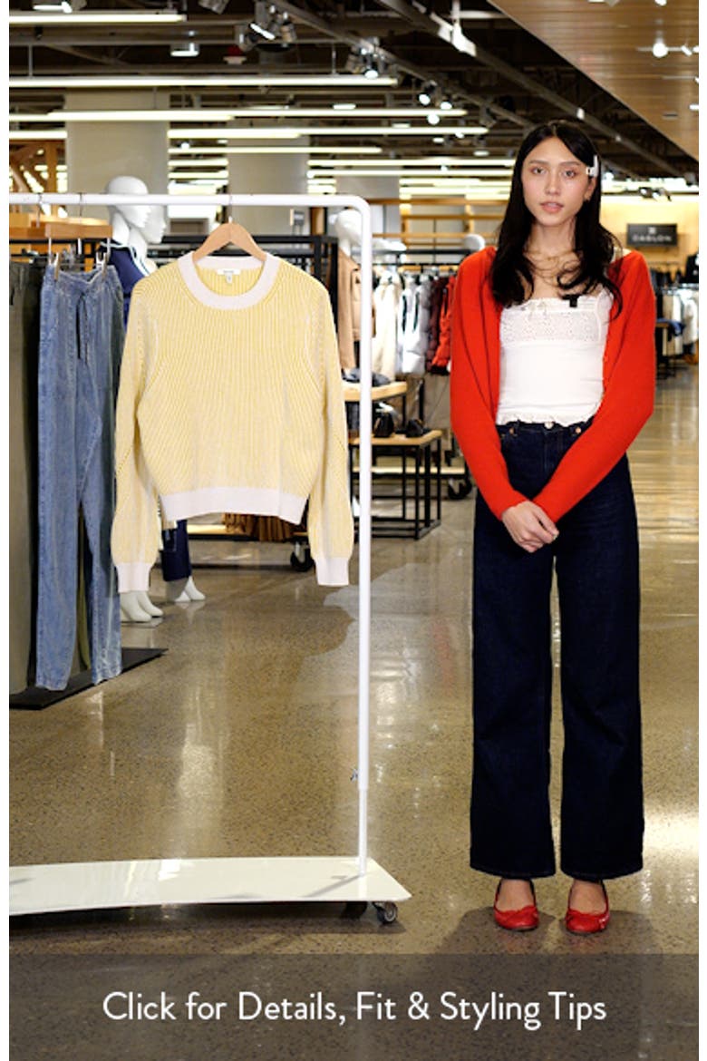 Ashlyn Rib Cotton Sweater video