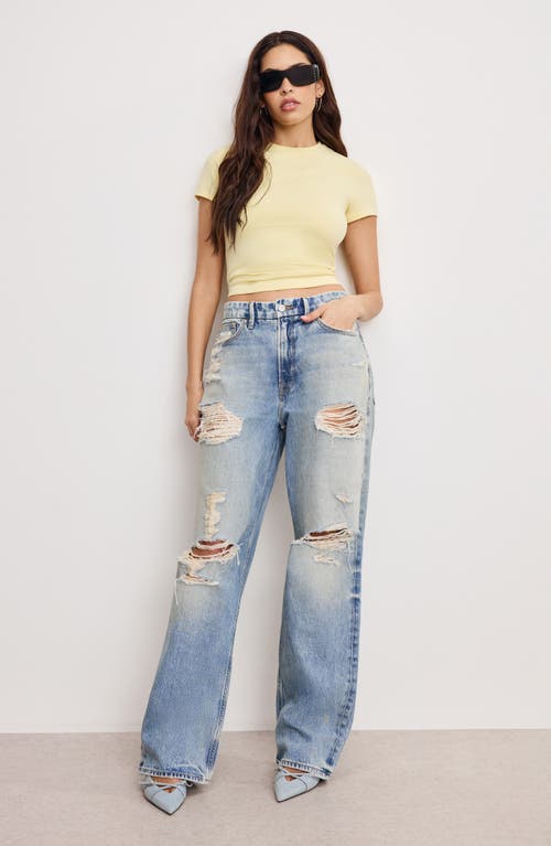 GOOD AMERICAN GOOD AMERICAN SUPER STRETCH BABY TEE 