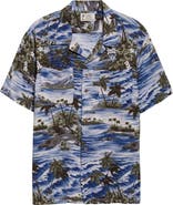Double RL Tropical Print Camp Shirt