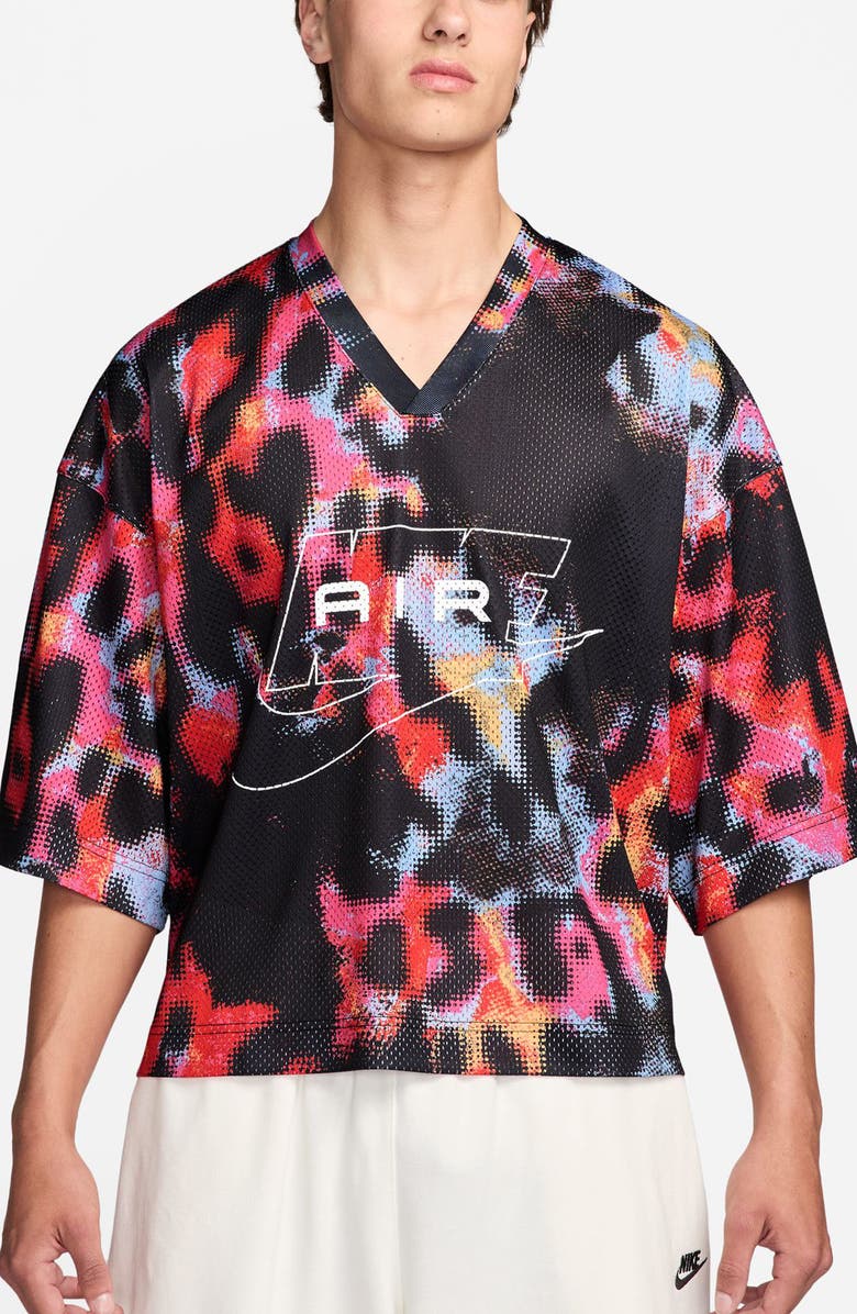 Nike Air Oversize Jersey, Main, color, Light Crimson