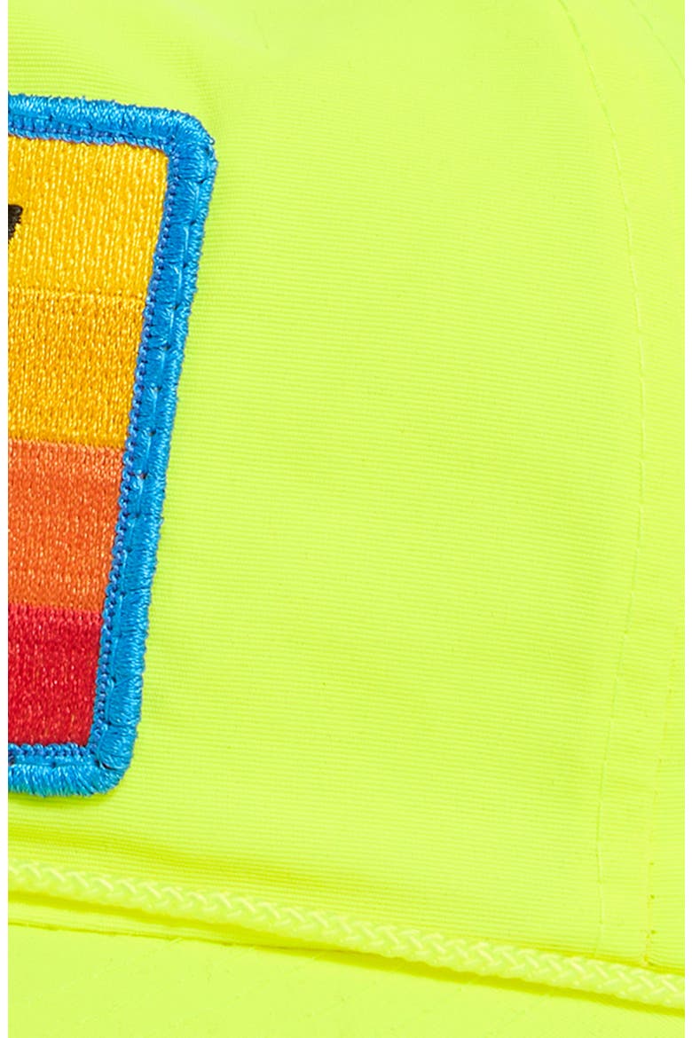 Logo Rainbow Baseball Cap, Alternate, color, NEON YELLOW