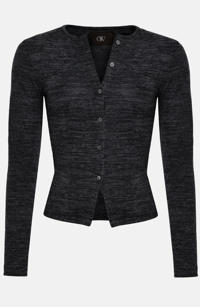 OW Collection NITA Knit Cardigan, Alternate, color, Dark Grey