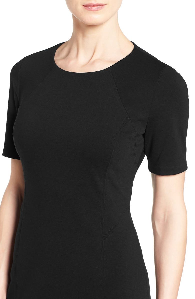 T Tahari 'Judianne' Short Sleeve Sheath Dress, Alternate, color,