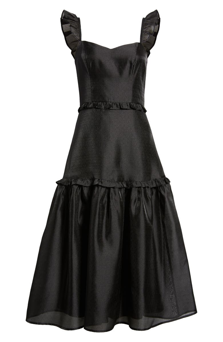 Lulus Effervescent Aesthetic Tiered Cocktail Midi Dress, Alternate, color,