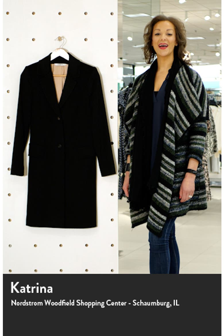 Notch Collar Walking Coat (Nordstrom Exclusive) video