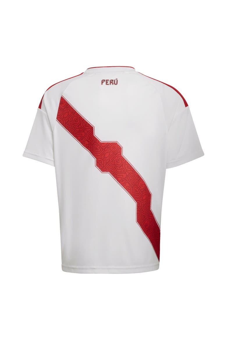 Youth adidas  White Peru National Team FIFA x World Cup 2026 Home Replica Jersey, Alternate, color, White