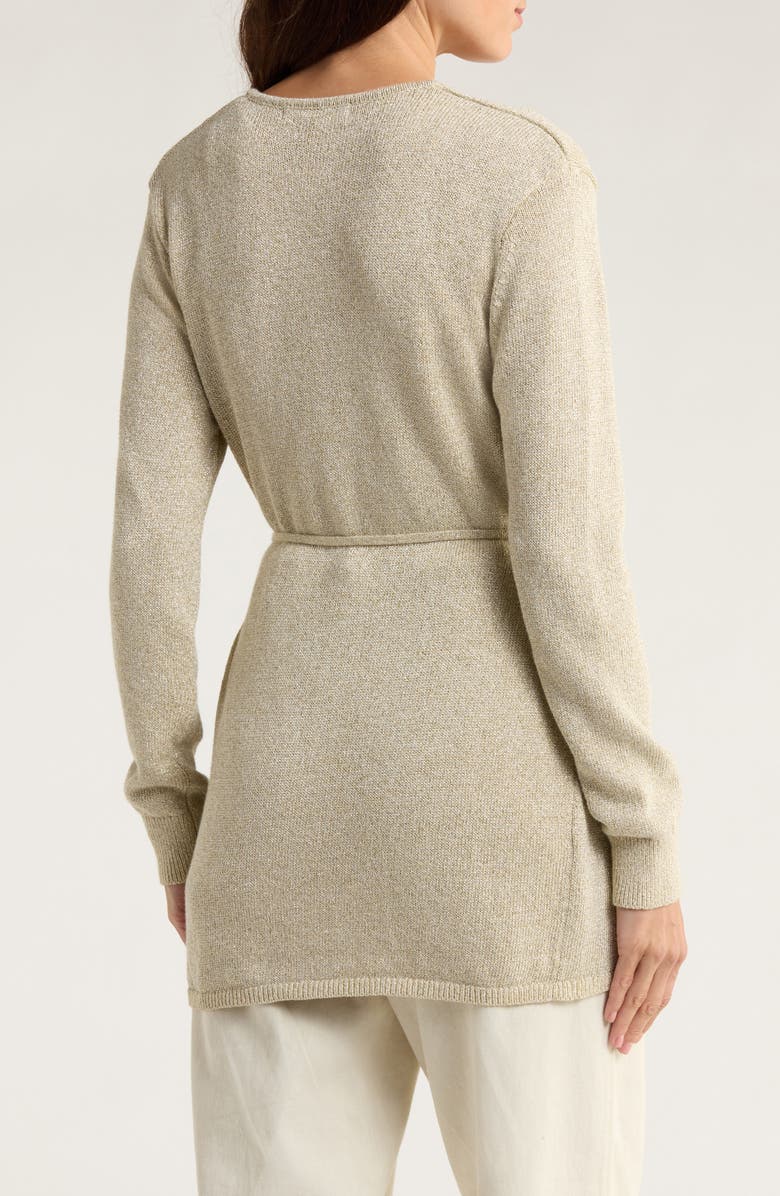 Tommy Bahama Solstice Bay Belted Cardigan, Alternate, color, Soft Gold