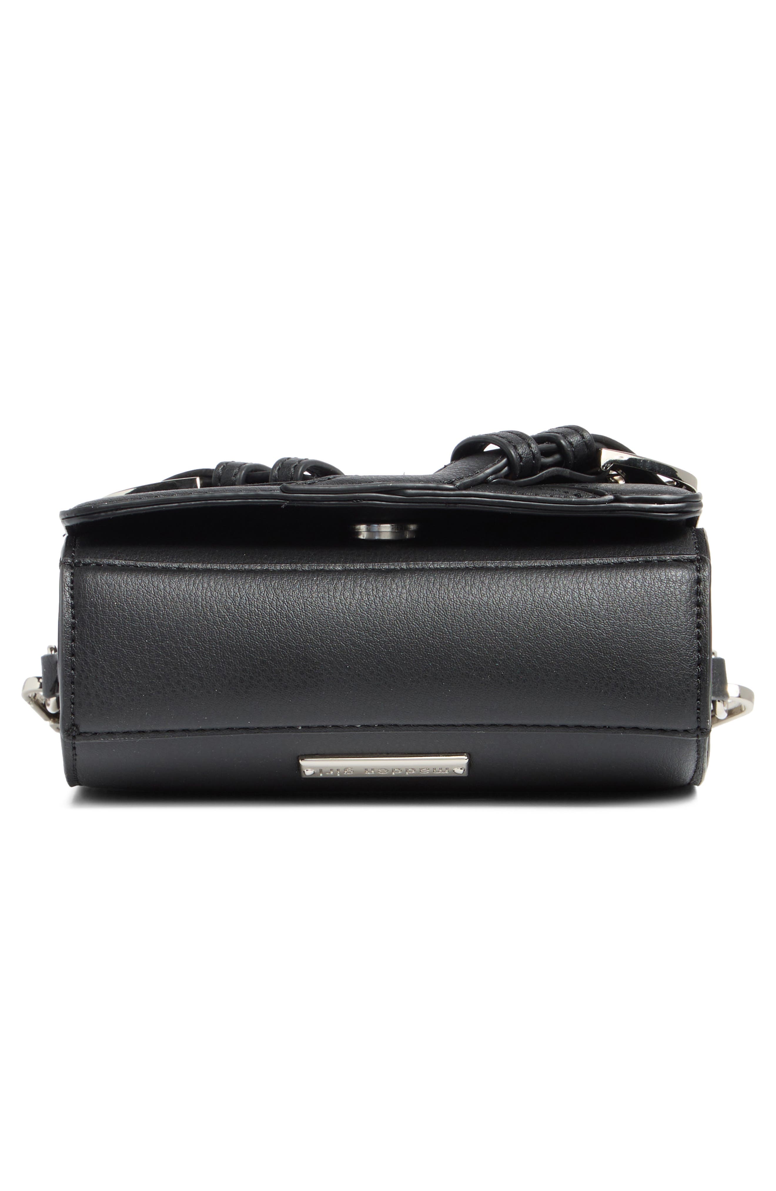 Madden Girl Buckle Flap Crossbody Bag, Alternate, color, 