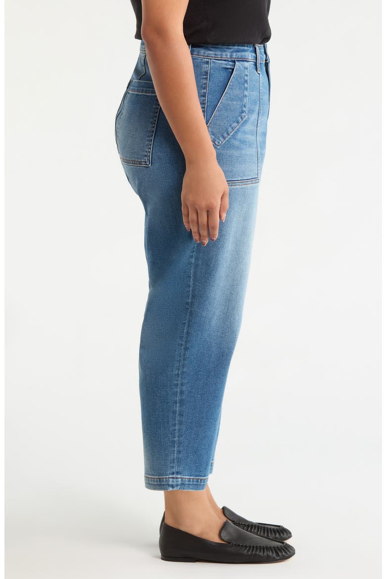 Ashton High Waist Crop Barrel Jeans, Alternate, color, PROSPEROUS