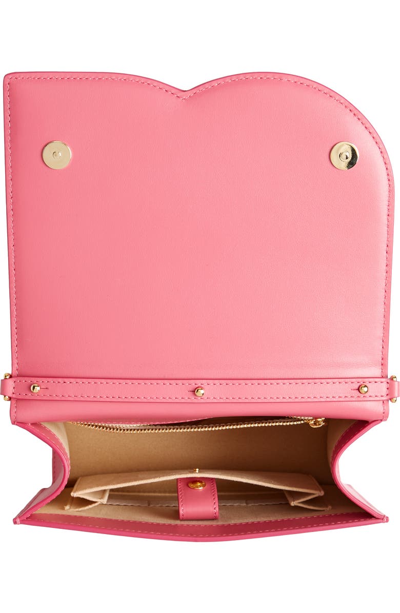 Dolce&Gabbana DG Logo Flap Leather Crossbody Bag, Alternate, color, Lilac