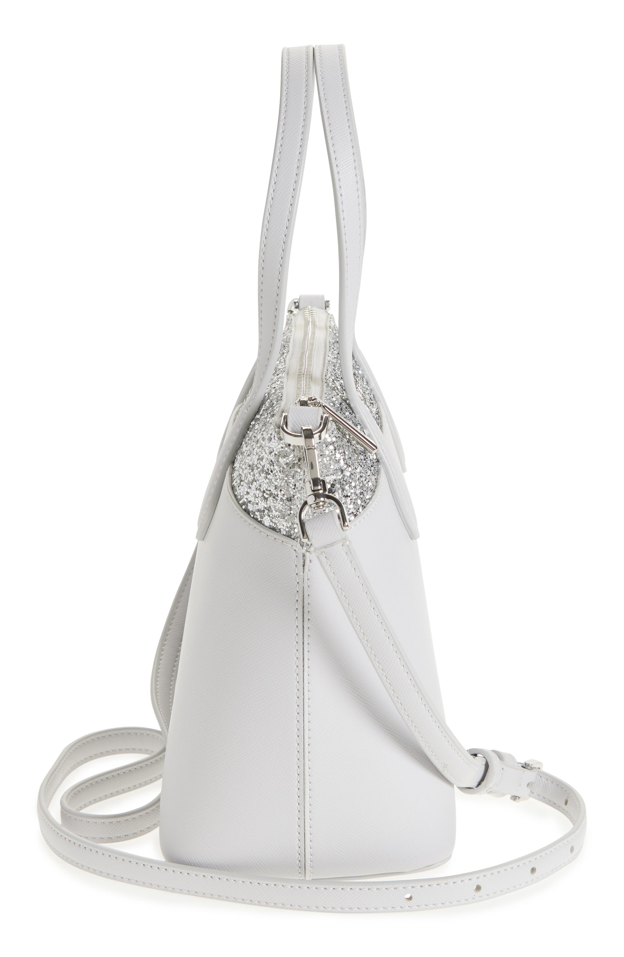 Kate Spade New York flash glitter satchel, Alternate, color, 