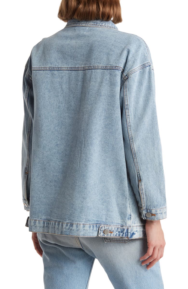 PLM Long Denim Jacket, Alternate, color, 