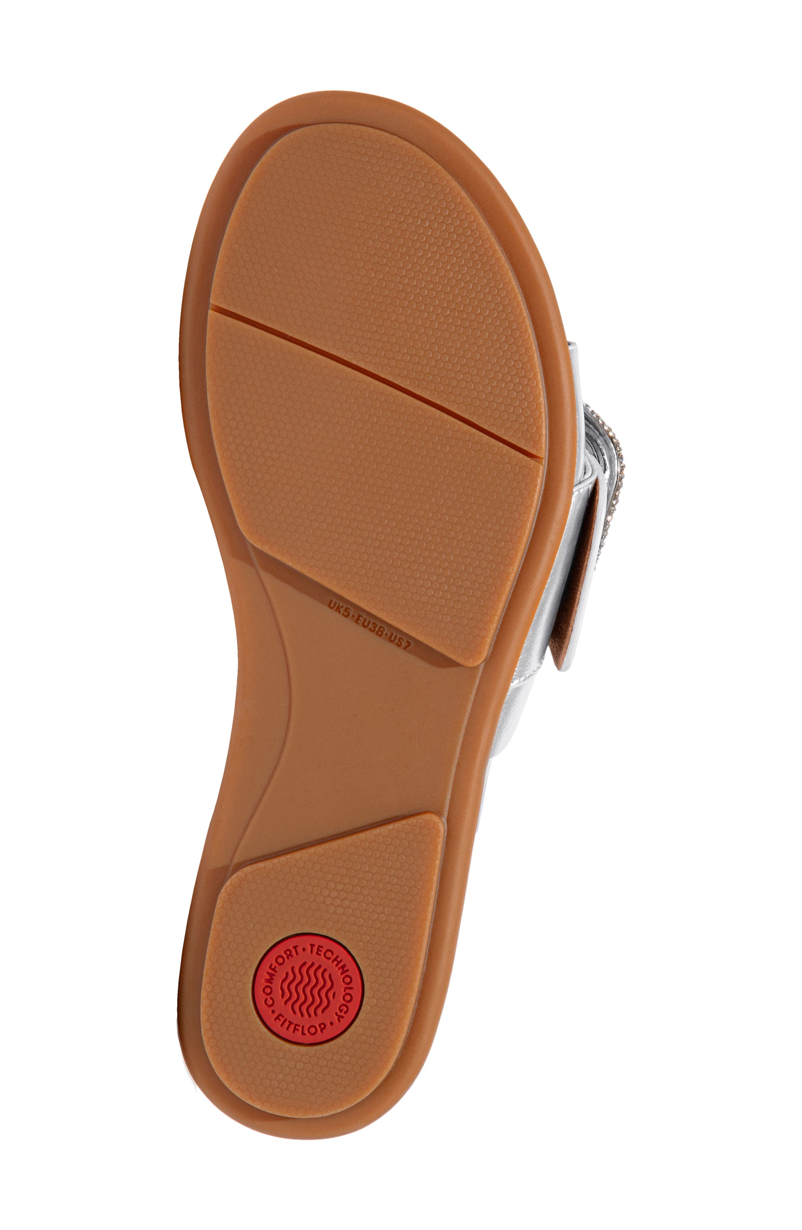 FitFlop Gracie Slide Sandal, Alternate, color, Silver