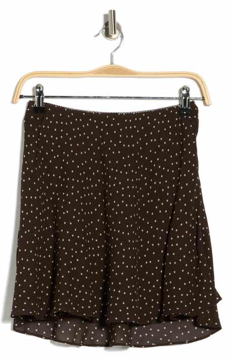 Reformation Brandy Polka Dot Miniskirt