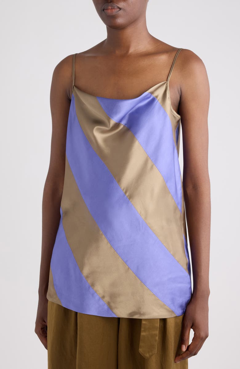 Dries Van Noten Bias Stripe Camisole, Alternate, color, Lavender