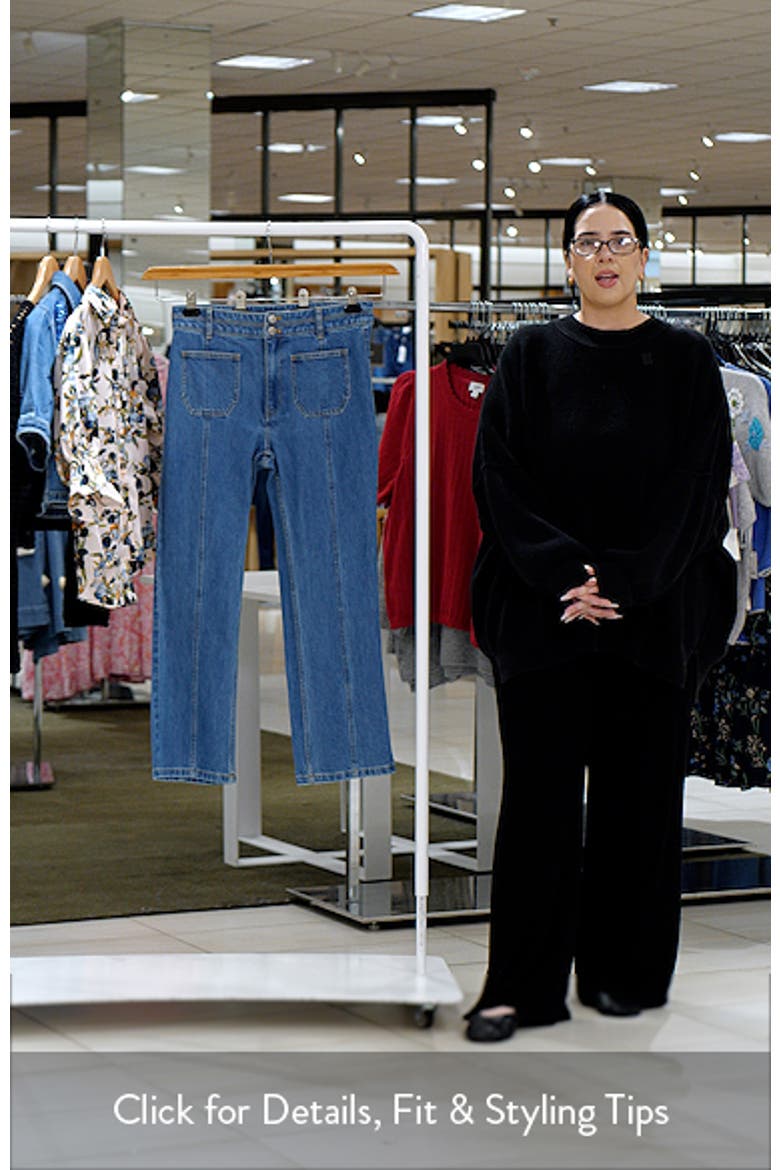 Dorothea Patch Pocket Crop Jeans video