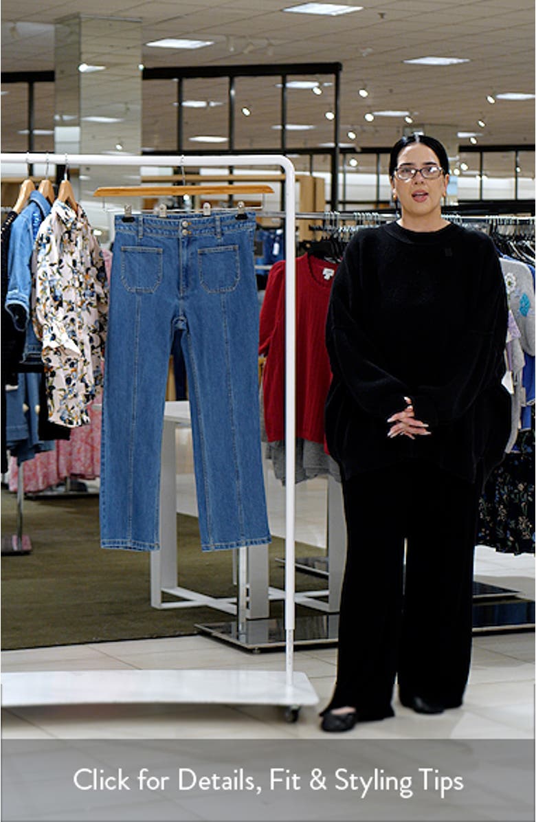 Dorothea Patch Pocket Crop Jeans, sales video thumbnail