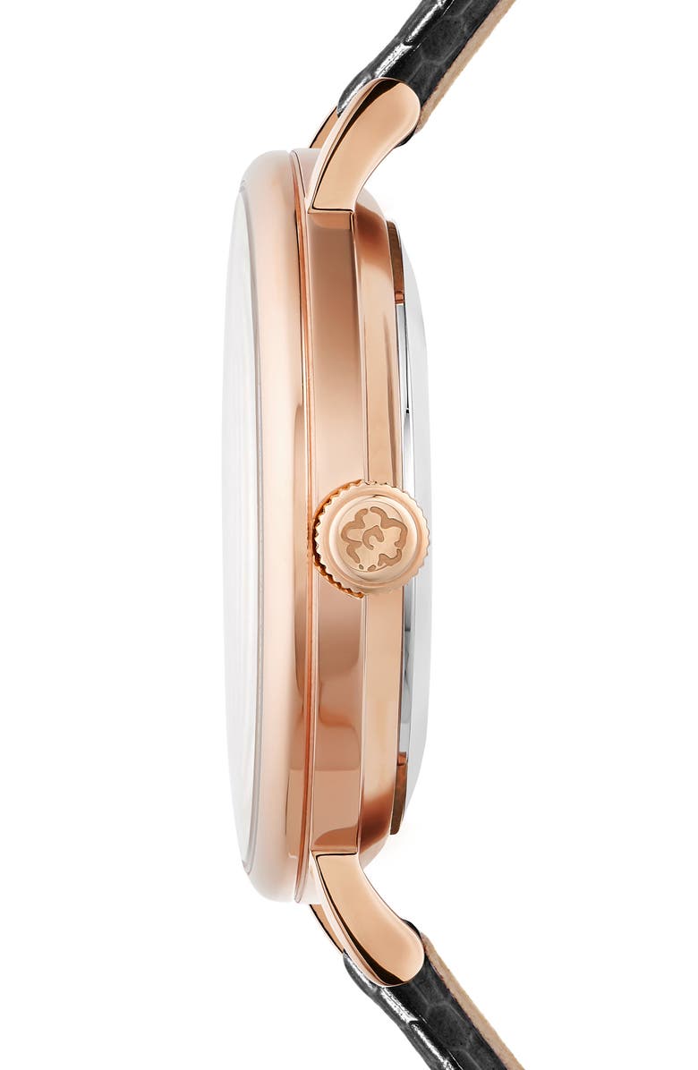 Ted Baker Phylipa Bow Leather Strap Watch, 37mm, Alternate, color, 