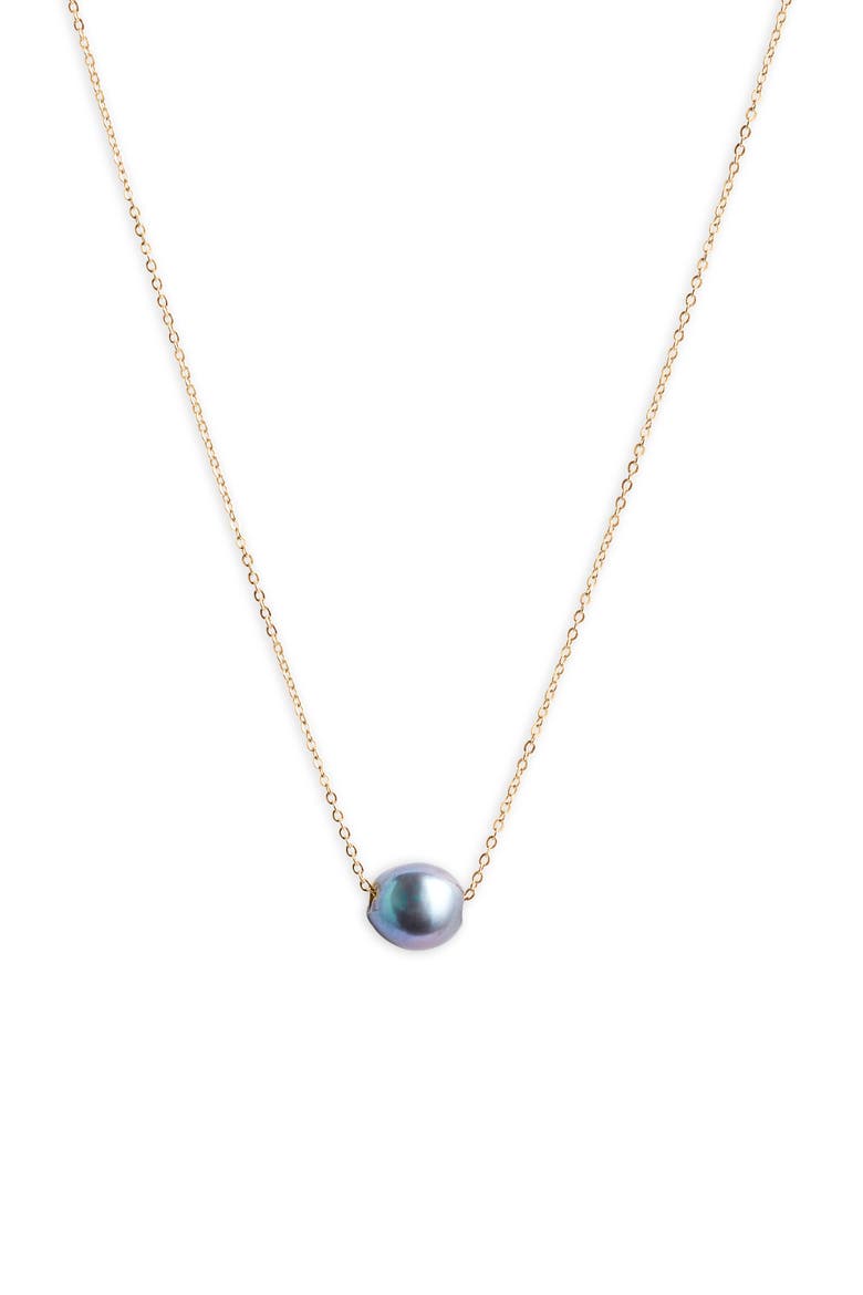 Charlize Freshwater Pearl Necklace, Main, color, GOLD / PEACOCK