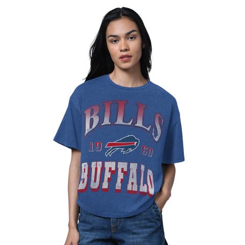 Women's Starter Heather Royal Buffalo Bills Oversized Hall of Fame T-Shirt