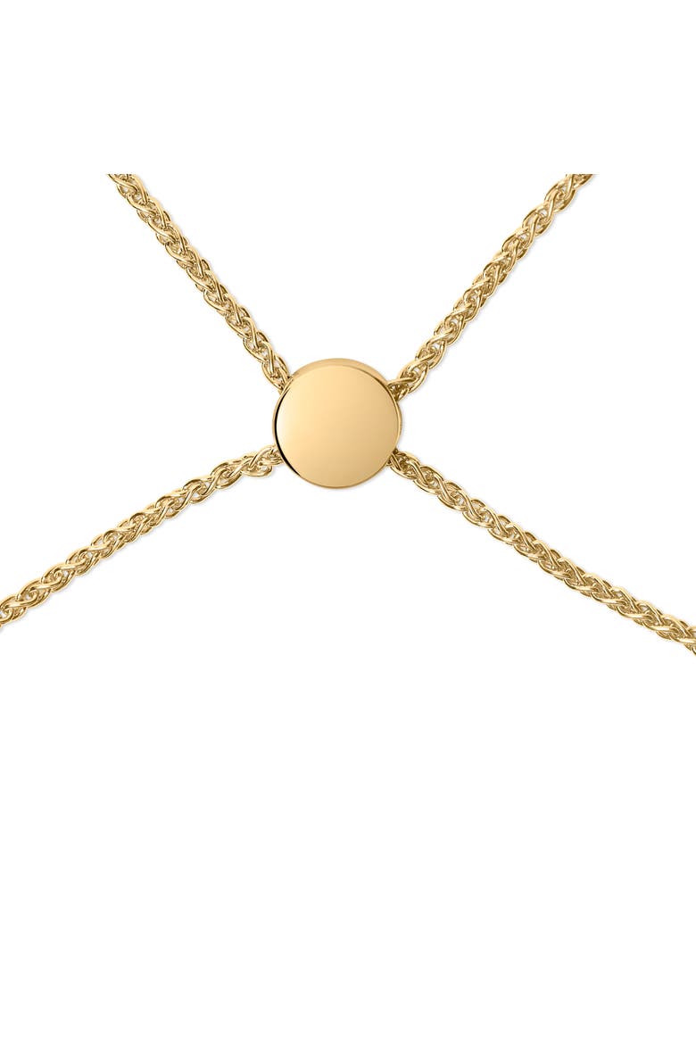 Gold Vermeil Diamond Accent Cross Lariat Bolo Bracelet, Alternate, color, Silver