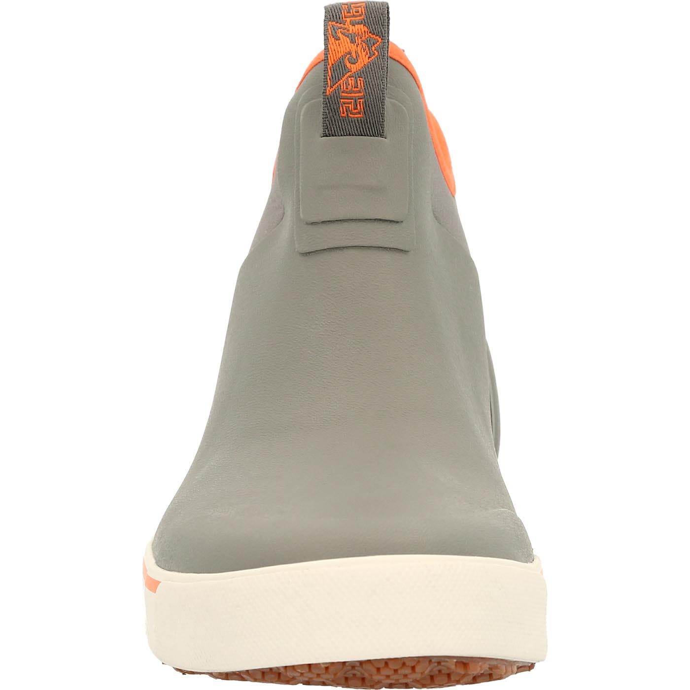 Rocky Drystrike Waterproof Gray & Orange Deck Boot, Alternate, color, Charcoal Grey Orange