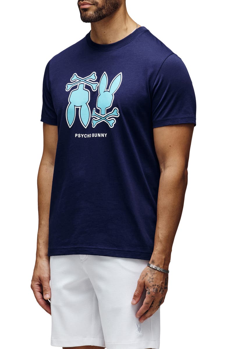 Psycho Bunny Dawson Graphic T-Shirt, Alternate, color,