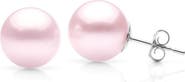 SUZY LEVIAN DIAMONDS Freshwater Pearl Stud Earrings