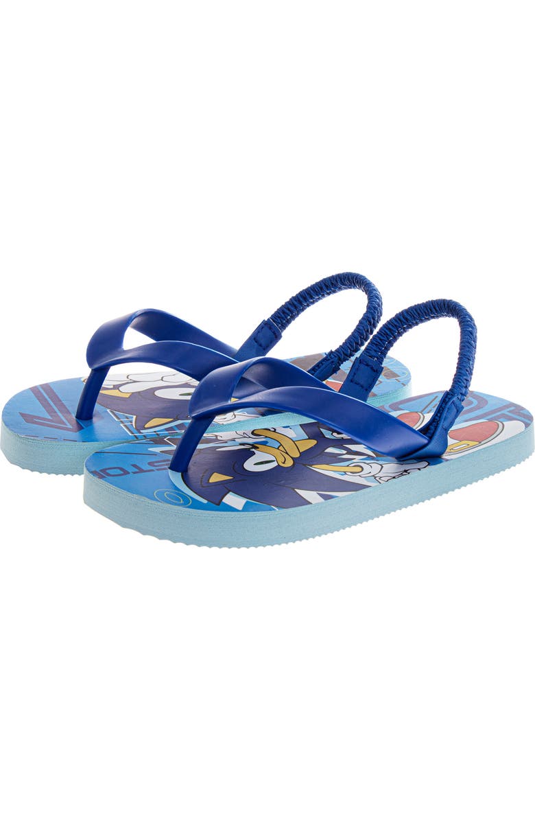 JOSMO Kids' Sonic Slingback Flip Flop Sandal, Main, color, Blue