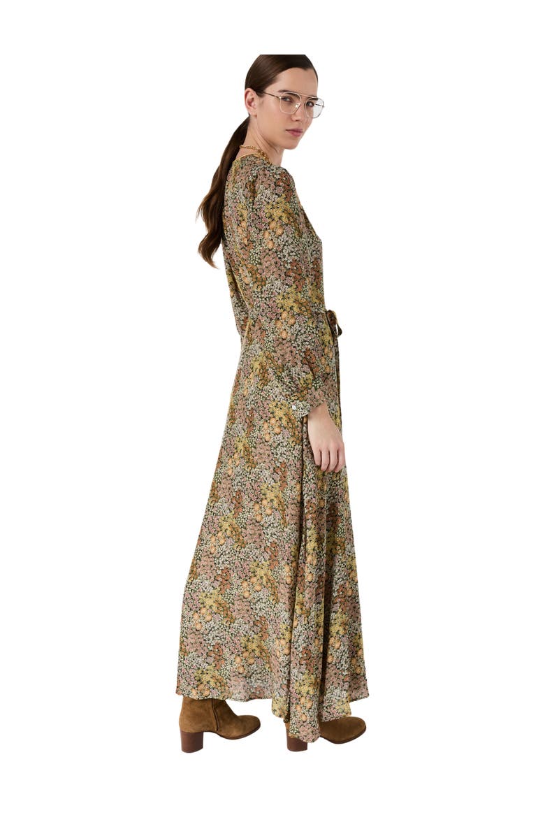 22535459 Draped Wrap Maxi Dress, Alternate, color, Pink