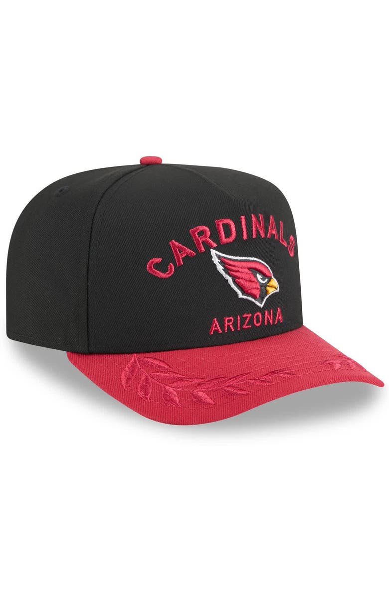 New Era Men's New Era Black/Cardinal Arizona Cardinals 2025 NFL Draft A-Frame 9FIFTY Snapback Hat, Alternate, color, Black