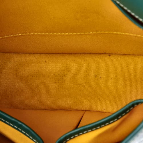 Pre-owned Goyard  Goyard Belvedere Ii Messenger Bag Coated Canvas Pm In Green