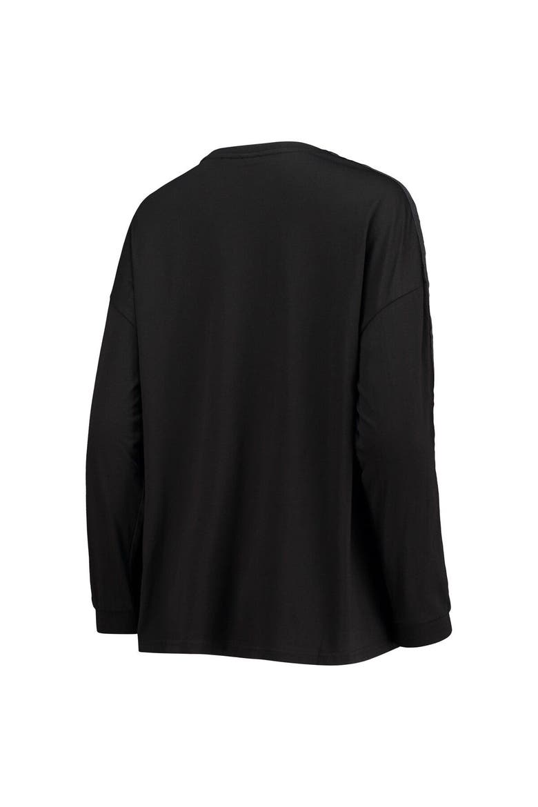 Women's The Wild Collective Black Austin FC Tri-Blend Long Sleeve T-Shirt, Alternate, color, Black