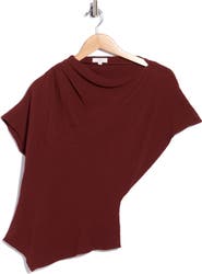 A.L.C. Dena Asymmetric Short Sleeve Top