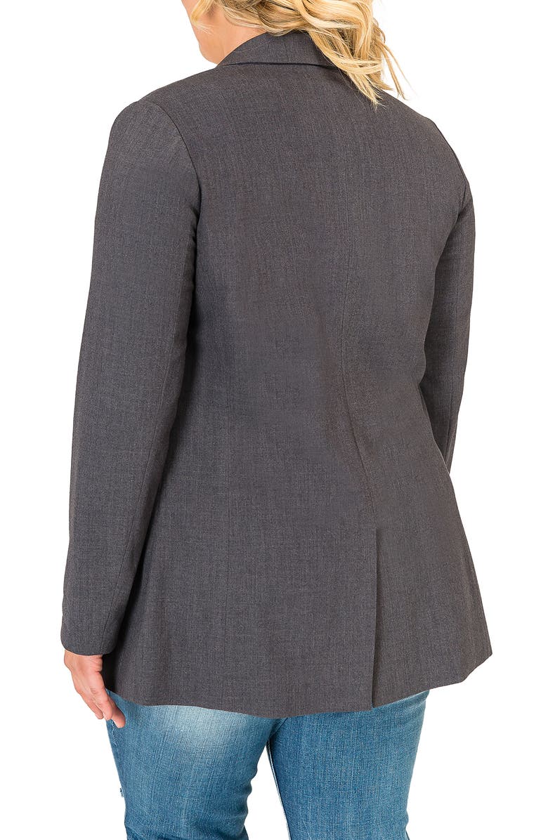 Standards & Practices Boyfriend Blazer, Alternate, color, Charcoal