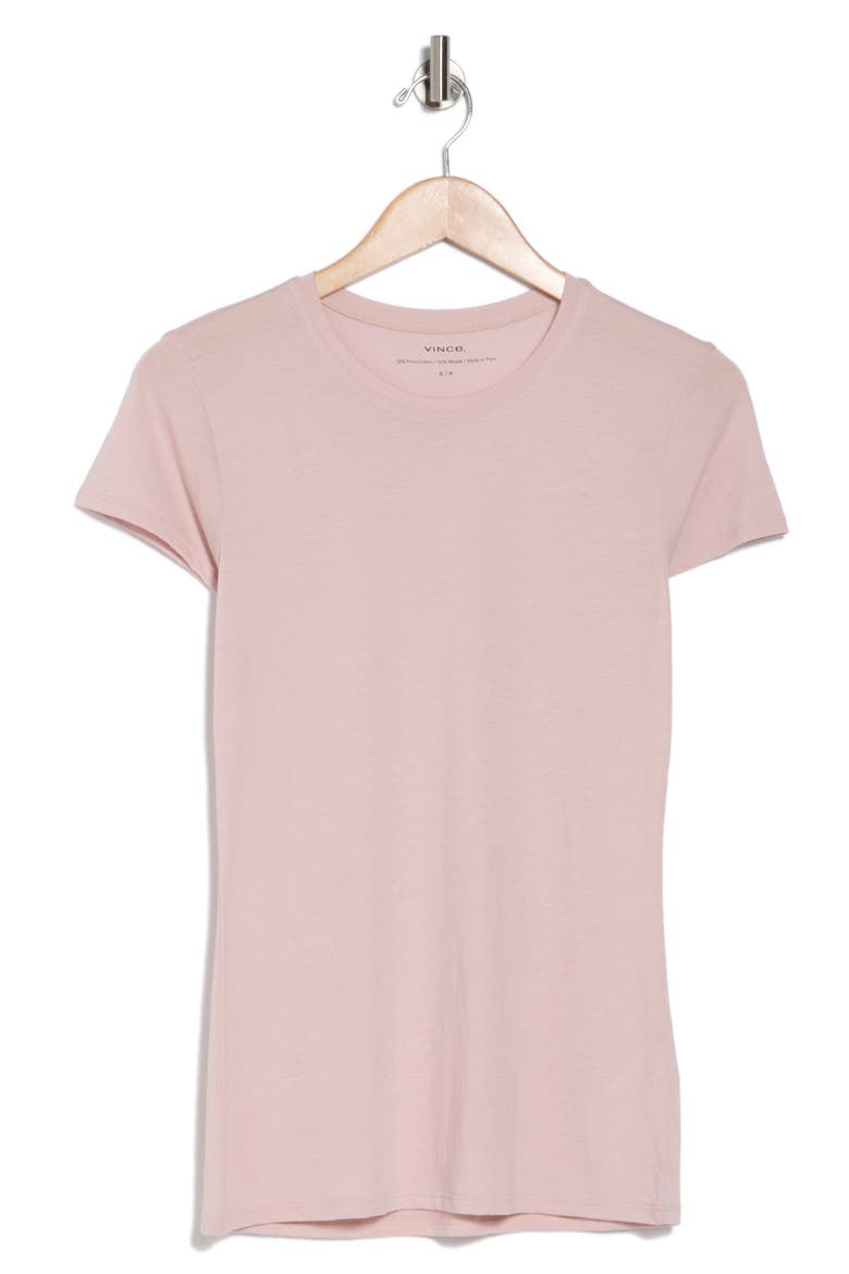 Slim Fit Crew Tee, Alternate, color, ROSE PEARL