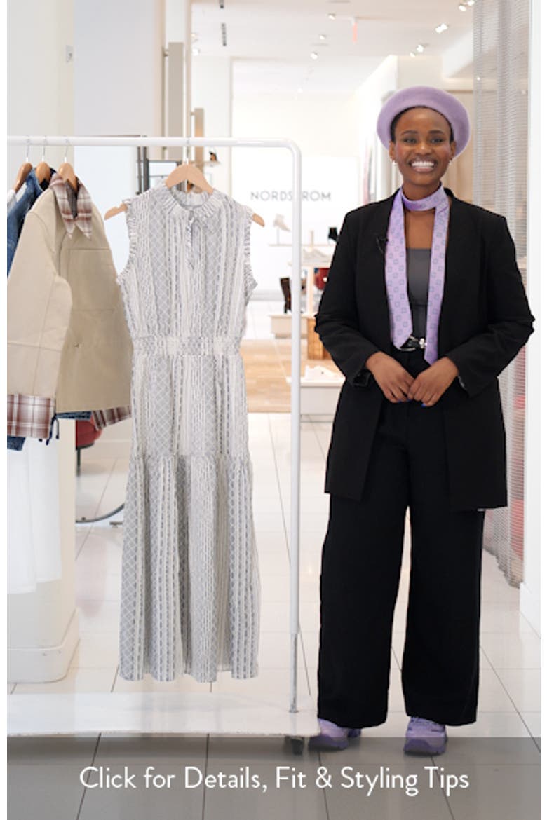 Alessi Embroidered Sleeveless Maxi Dress video