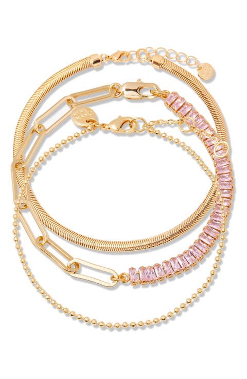 Priya Birthstone Tennis Bracelet Set