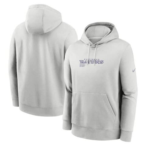 Men's Nike Gray Baltimore Ravens Edge Pack French Terry Club Pullover Hoodie