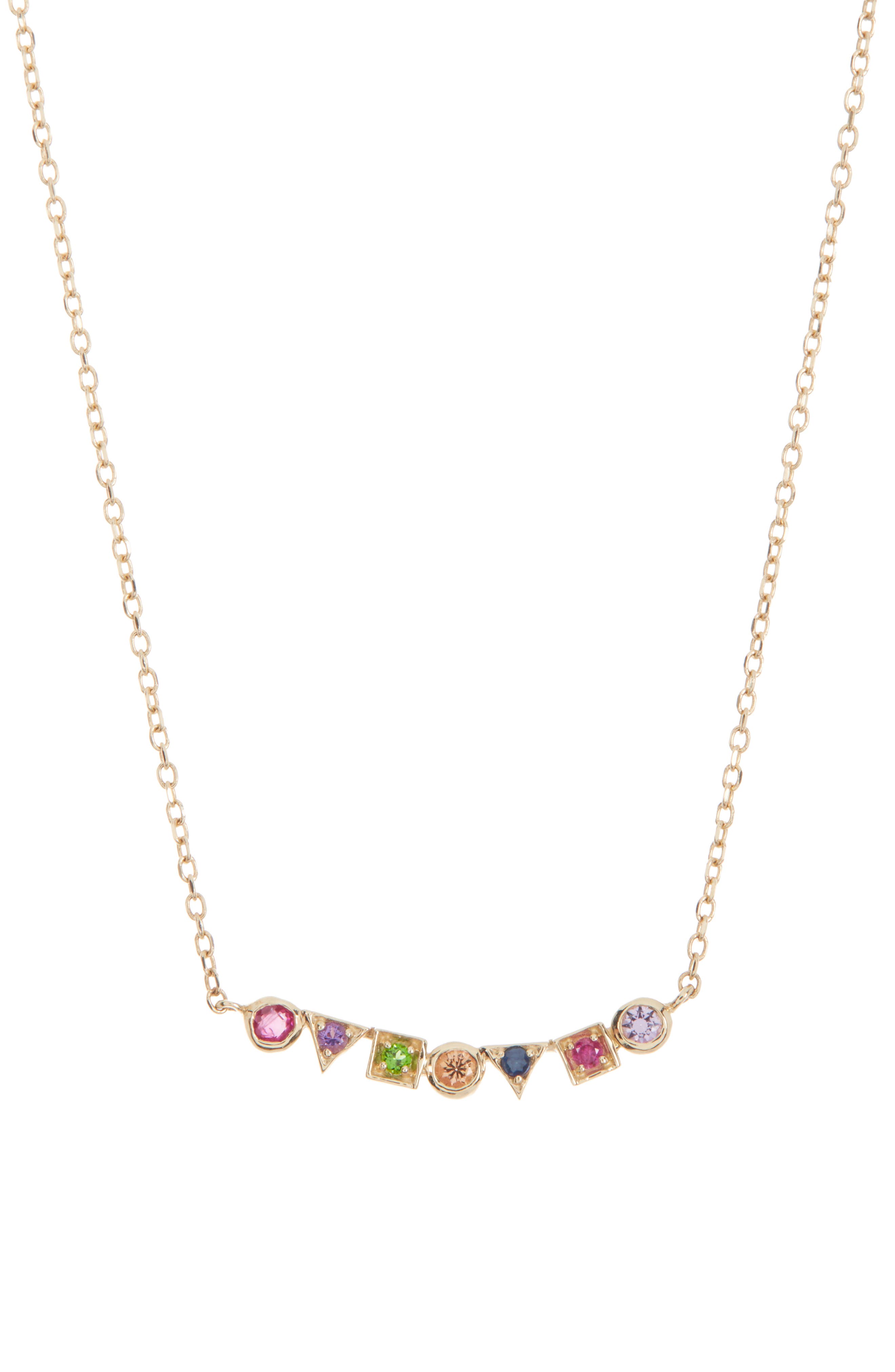 Anzie Cléo Rainbow Bar Necklace (Women) | Nordstromrack