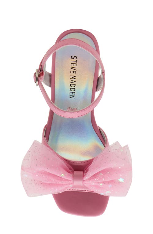 Steve Madden Kids' Jtiara Ankle Strap Sandal In Pink