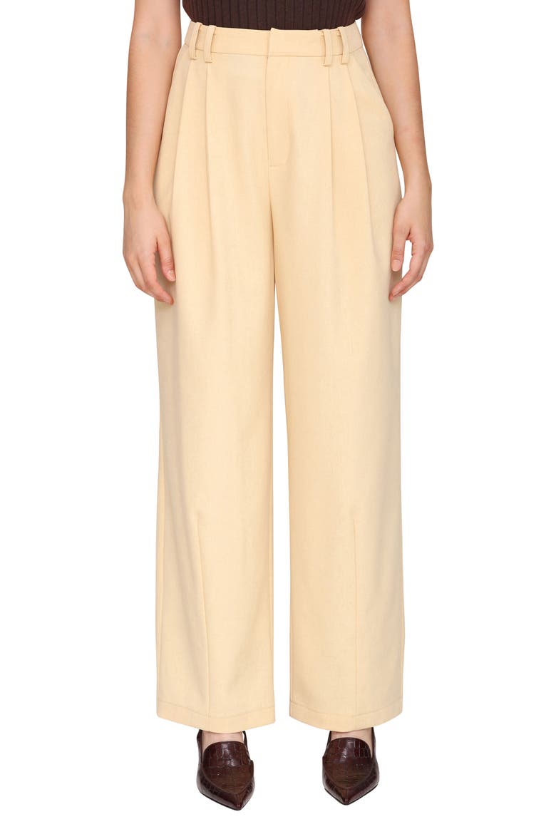 Wide Leg Barrel Trousers, Main, color, CAMEL