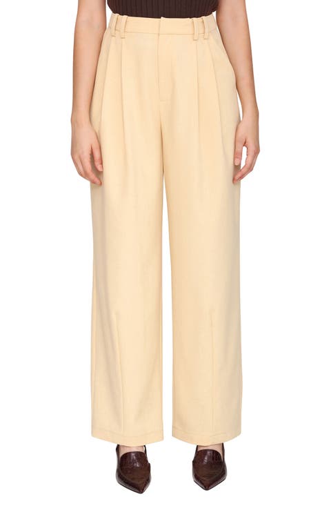 Wide Leg Barrel Trousers